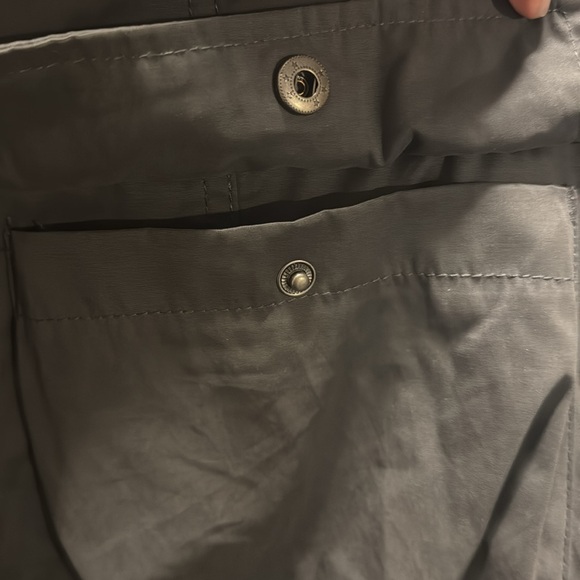 Mossimo Supply Co. Gray Military Field Jacket with Collar zipped hood - Picture 4 of 4